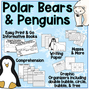 Preview of Polar Bears and Penguins | Compare and Contrast | Nonfiction Readers