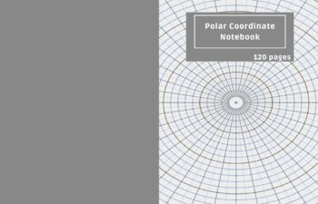 Preview of Polar Coordinate Graph Paper, Circular Grid Notebook, Polar Plot Grid Drawing