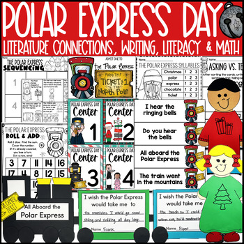 Preview of Polar Express Activities Holiday Christmas Theme Day