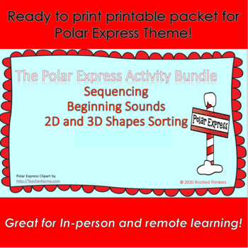 Preview of Polar Express Printable Resource Packet
