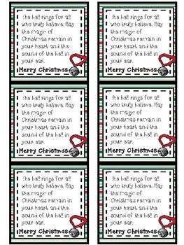 Polar Express Bell Tags & Tickets By Sparking Curiosity 
