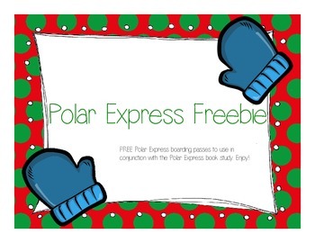 Preview of Polar Express Boarding Pass Freebie