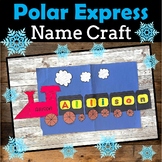 Polar Express Craft , Christmas Name activity, Train Craft, Pajama Day activity