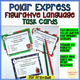 Polar Express Figurative Language Task Cards Christmas sim