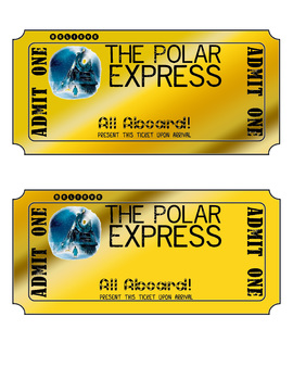 Preview of Polar Express Golden Ticket