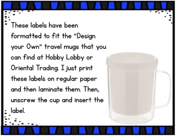 White Travel Cups, Hobby Lobby