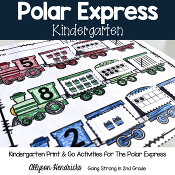 Preview of Polar Express Kindergarten Book Companion Print & Go
