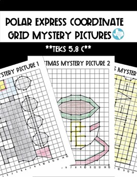Preview of Polar Express Mystery Grids (TEKS 5.8C)