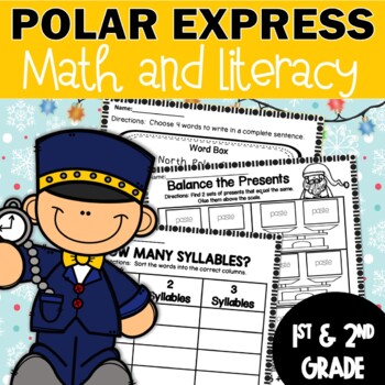 Preview of The Polar Express Worksheets | Activities to use on Polar Express Day