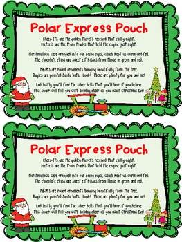 Polar Express Snack Recipe and Poem by Amanda Byrnes | TpT