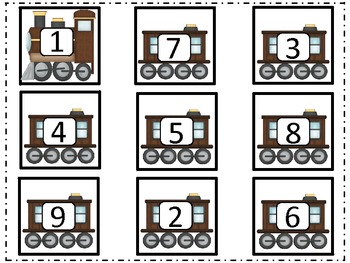 Train Counting Cards 1-50/ Addition/ Subtraction/ Christmas by BB Kidz