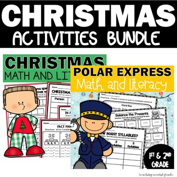 Preview of Polar Express and Christmas Worksheet - Activities Bundle Fun Day Early Finisher