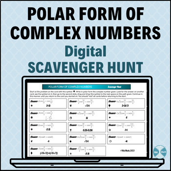 Preview of Polar Form of Complex Numbers - Digital Scavenger Hunt with Symbol Path