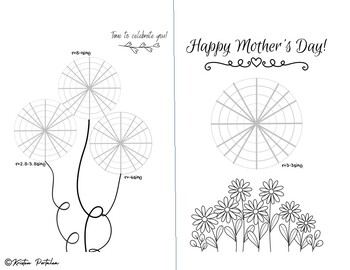 Preview of Polar Graphs - Mother's Day Card