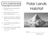 Polar Lands Mini Book with a Check for Understanding