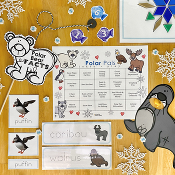 Preview of Polar Pals Learn and PLAY Calendar