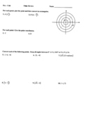 Polar Points and Converting Worksheet