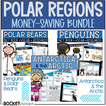 Preview of Polar Regions Money Saving Bundle | Arctic | Antarctica | Arctic Animals