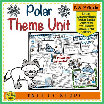 Preview of Polar Themed Unit:  Literacy & Math Centers & Activities