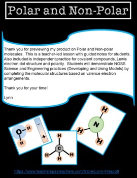 Preview of Polar and Nonpolar Covalent Bonding and Properties