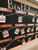 Polaroid Style Birthday Display with Labels | EARTH NATURAL