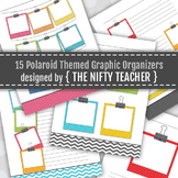 Polaroid Themed Colorful Graphic Organizers (5 layouts in 