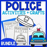 Police Activities & Crafts Preschool Kindergarten Coloring