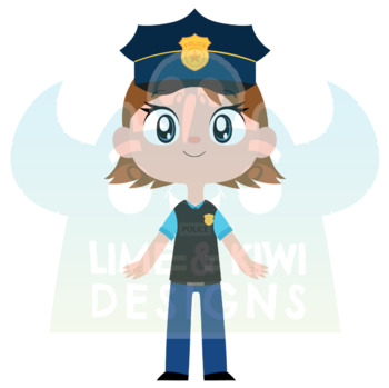 Police Cops And Robbers Clipart Lime And Kiwi Designs Tpt