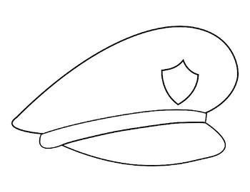 Police Hat Template Police Hat Coloring Page Police Hat Outline Police