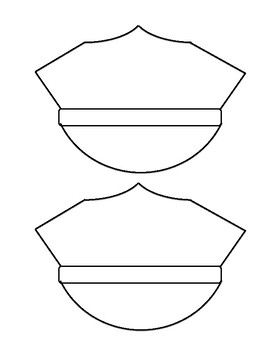 Preview of Police Hat Template Printable