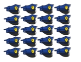Police Hat and Badge Uppercase and Lowercase Letter Match/Sort