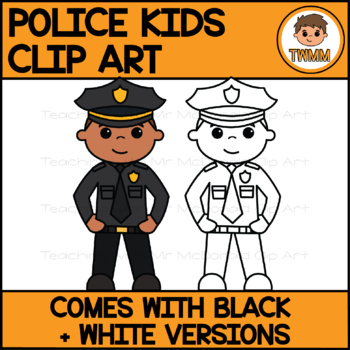 police officer clip art black and white