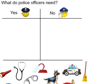 Preview of Police Officer Sort Smart Notebook