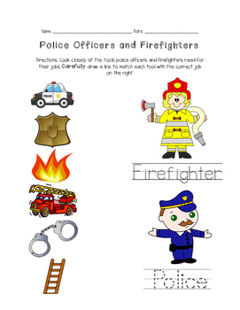 Police Officers and Fire Fighters by Lindsey Firks | TPT