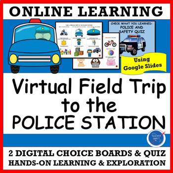Preview of Police Station Virtual Field Trip: Stranger Danger, Safety, Community Workers
