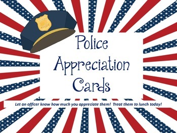 Preview of Police Thank You Cards