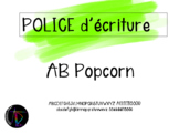 Police d'écriture - AB Popcorn