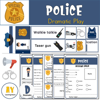 Preview of Police Officer Activities | Police Dramatic Play | Police Officer Craft | Police