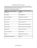 Policies and Procedures Reflection Worksheet for Teachers