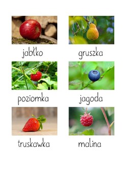 Preview of Polish for Kids, Fruit 1