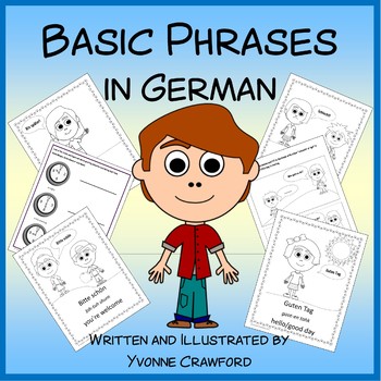 Preview of Basic Phrases in German - Vocabulary Sheets and Printables