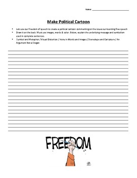 Preview of Political Cartoon Activity - Social Studies, Government, History