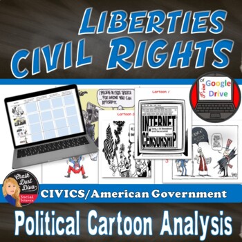 Civil Liberties and Civil RightsPolitical Cartoon Analysis (Print or