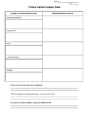 Cartoon Analysis Worksheet | Teachers Pay Teachers