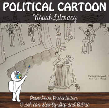 Preview of Political Cartoon Lesson- Beginning Cartooning - Cartooning art lesson