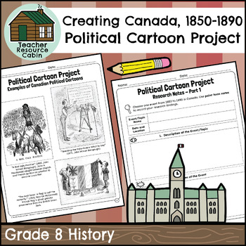 Preview of Political Cartoon Project: Creating Canada, 1850–1890 (Grade 8 History)
