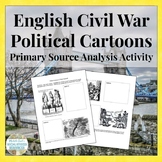 Political Cartoons Activity on Oliver Cromwell and English