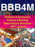 Political & Economic Factors Affecting International Busin