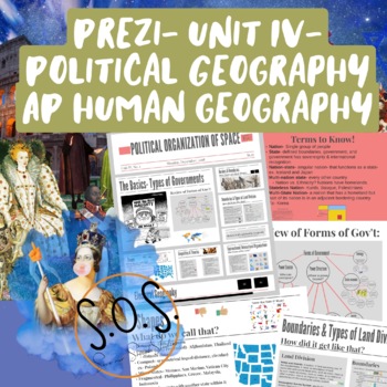 Preview of Political Geography Prezi Presentation- AP Human Geography- Unit IV