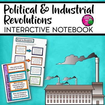 Preview of Political & Industrial Revolutions Interactive Notebook Unit  French Revolution